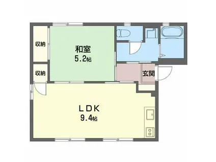 ディアス ベル フエーベ(2K/1階)の間取り写真