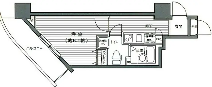 ガラ・ステージ目黒不動前 8階階 間取り