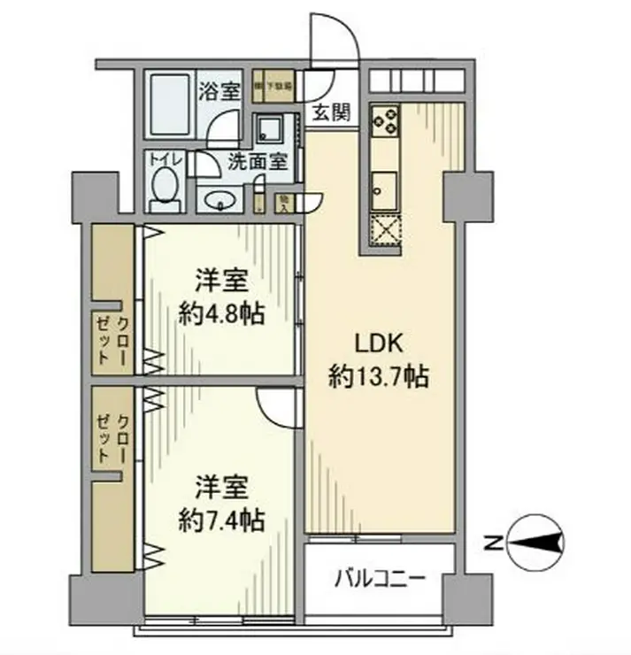 高輪グランドパームス 6階階 間取り