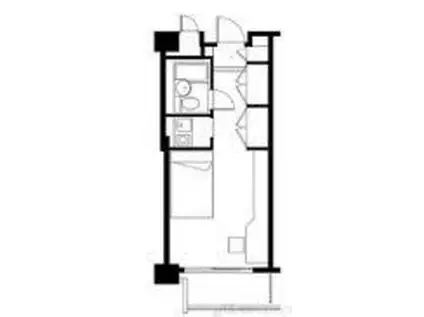 ビエラコート高槻(ワンルーム/4階)の間取り写真