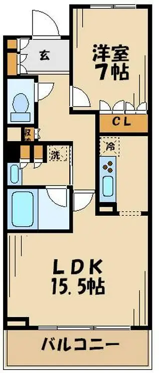 リージア経堂テラスガーデン 9階階 間取り