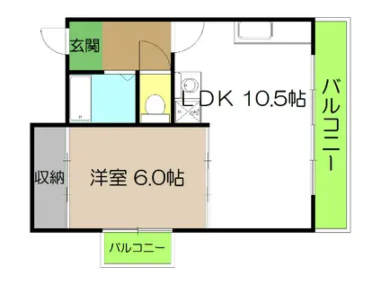 アステール・K(1LDK/7階)の間取り写真