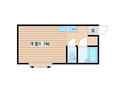 ハイデンスMM八軒(ワンルーム/3階)の間取り写真