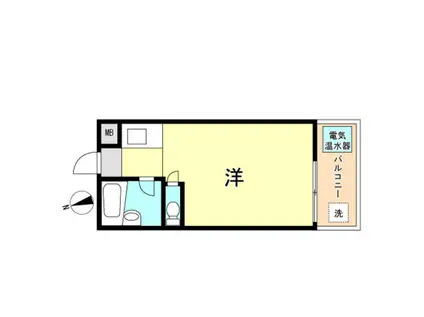 ドルム芦屋川(ワンルーム/2階)の間取り写真