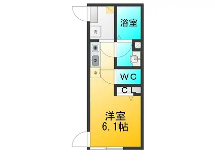 KS武蔵関(ワンルーム/1階)の間取り写真