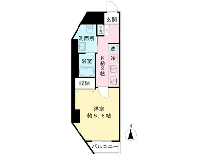 PINO SAKURAGAOKA(1K/9階)の間取り写真