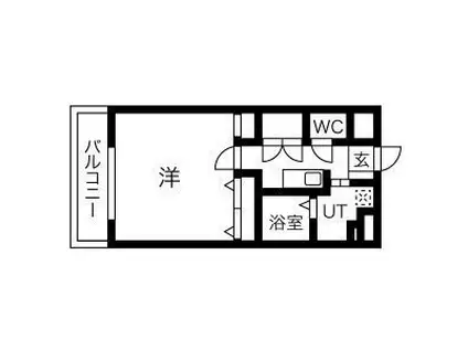 リンデン東薬院(1K/7階)の間取り写真