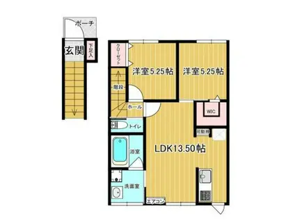 ファーレエスト 十和田宅建メイト(2LDK/2階)の間取り写真