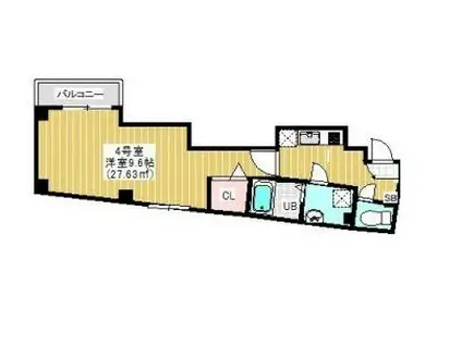 エルスタンザ(1K/2階)の間取り写真