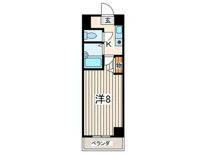 マモール北久里浜(1K/5階)の間取り写真