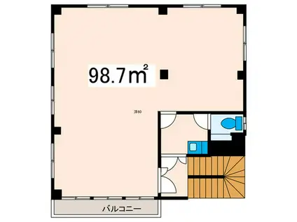 小林ビル(ワンルーム/4階)の間取り写真