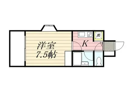 ラ・パルフェド・フィネス(1K/10階)の間取り写真