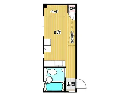 レディースMOA(ワンルーム/3階)の間取り写真