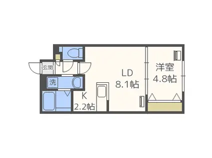 PREMIERE KOTONI プルミエールコトニ(1LDK/4階)の間取り写真