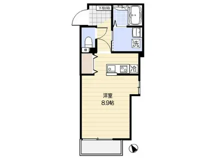 エクセラン大宮(ワンルーム/2階)の間取り写真