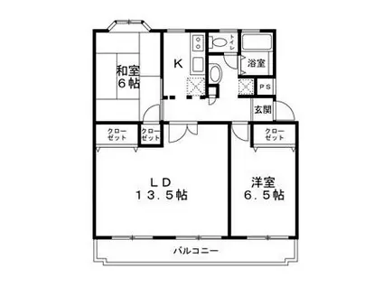 コンドミニアム座間2号棟(2LDK/3階)の間取り写真