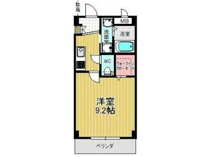 MAISON LIBERT(1K/2階)の間取り写真