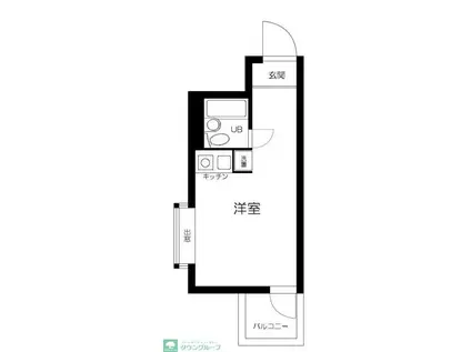 パークアベニュー府中(ワンルーム/2階)の間取り写真
