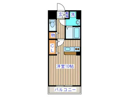 コンフォートNT(ワンルーム/3階)の間取り写真