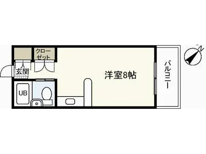 PETIT PAS祇園(ワンルーム/5階)の間取り写真