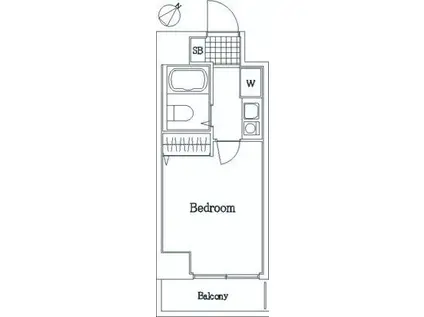 アーバンヒルズ平井(1K/6階)の間取り写真