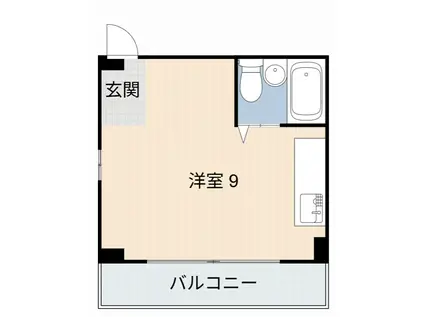 杉浦ビル(ワンルーム/3階)の間取り写真