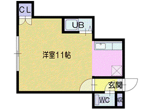 エトワール文京台(1K/3階)の間取り写真