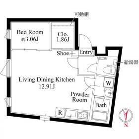MAISON DE SHIBA(1LDK/2階)の間取り写真