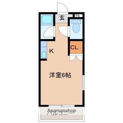 SI瀬頭(ワンルーム/4階)の間取り写真