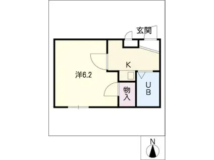 ANNEX 311(1K/3階)の間取り写真