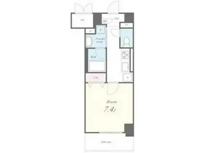 ピノ・アガタ岐阜駅前(1K/2階)の間取り写真