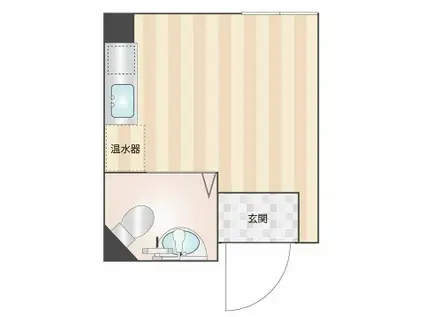 DMたけくらべ(ワンルーム/4階)の間取り写真