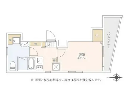 GRANDUO高円寺5(1K/5階)の間取り写真