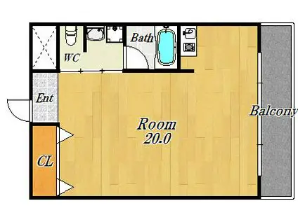 アマントリビエールSHIGINO(ワンルーム/5階)の間取り写真