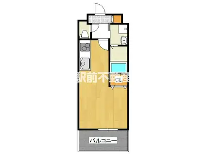 レブリアント鳥栖(ワンルーム/4階)の間取り写真