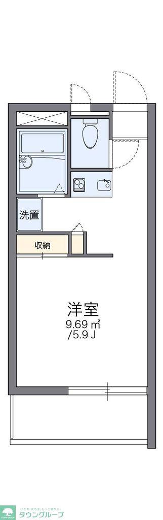 レオパレス志摩(1K/2階)の間取り写真