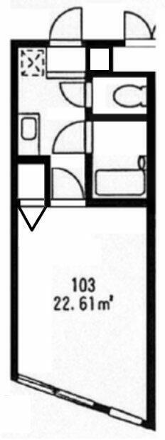 アーク曳舟(1K/1階)の間取り写真