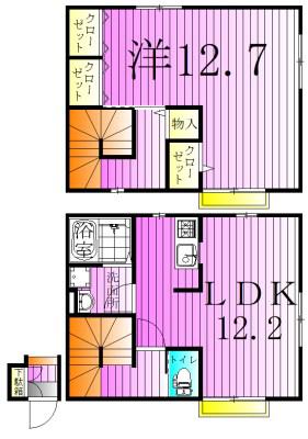 リスト館(1LDK/2階)の間取り写真