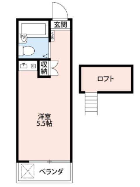 メゾンエアパークII(ワンルーム/1階)の間取り写真