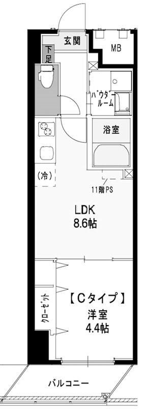 ORANGE PORTE ORANGE PORTE(1LDK/2階)の間取り写真