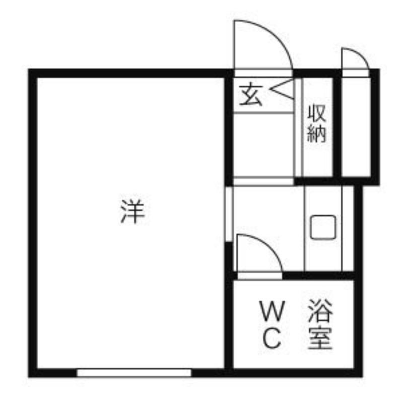 エクセレントハウス421(ワンルーム/1階)の間取り写真