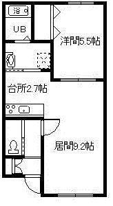WILL(1LDK/3階)の間取り写真