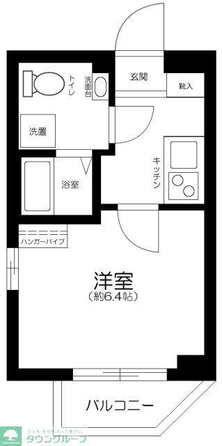 アーバンフロント秋葉原(1K/4階)の間取り写真