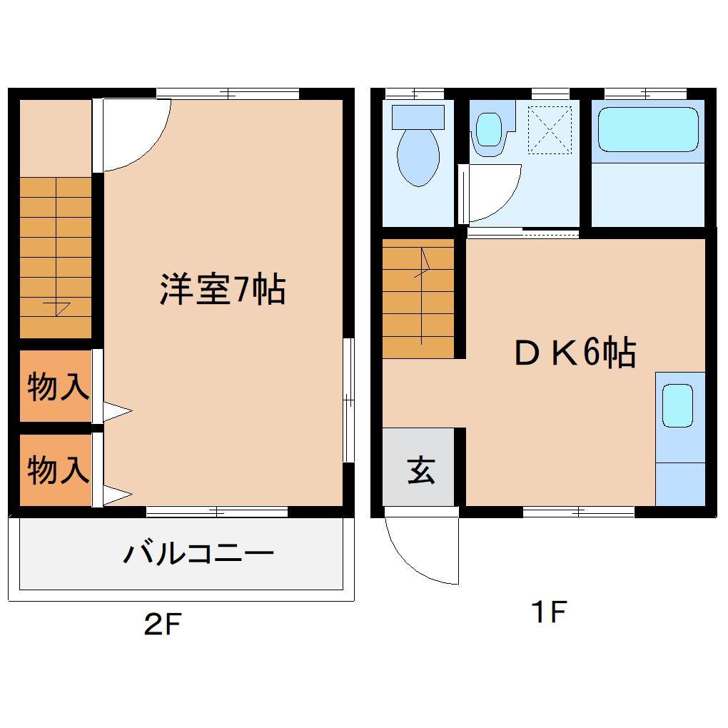 パサージュ(1DK/1階)の間取り写真
