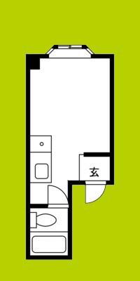SEIKAビル(ワンルーム/5階)の間取り写真