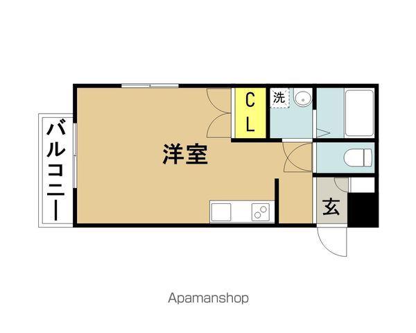 ルート宮崎(ワンルーム/3階)の間取り写真