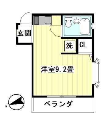 プランドール目白(ワンルーム/1階)の間取り写真