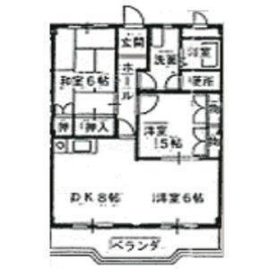 アーバンハイツ(2LDK/2階)の間取り写真