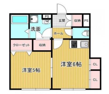 AILE道場(1DK/1階)の間取り写真