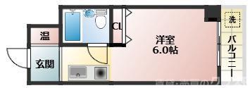 メゾンドソアレ(ワンルーム/5階)の間取り写真